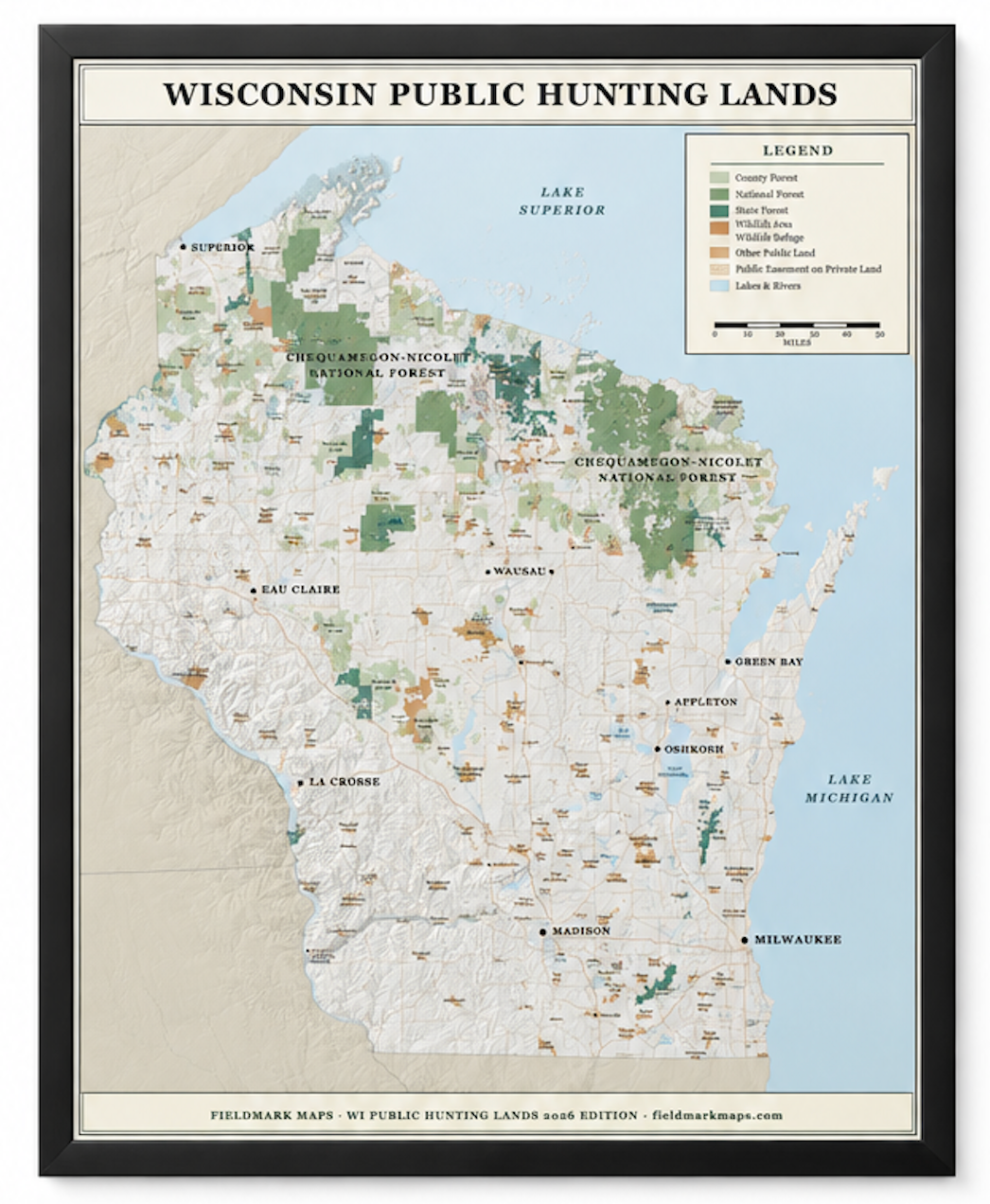 Wisconsin Public Hunting Lands Map (2026 Edition)