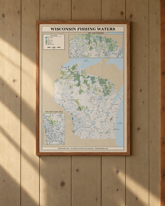 Wisconsin Fishing Waters Map (2026 Edition)